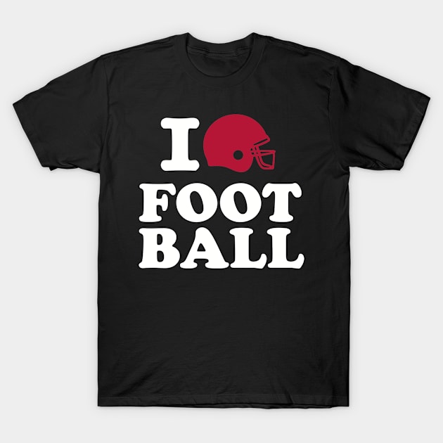 I love Football T-Shirt by Designzz